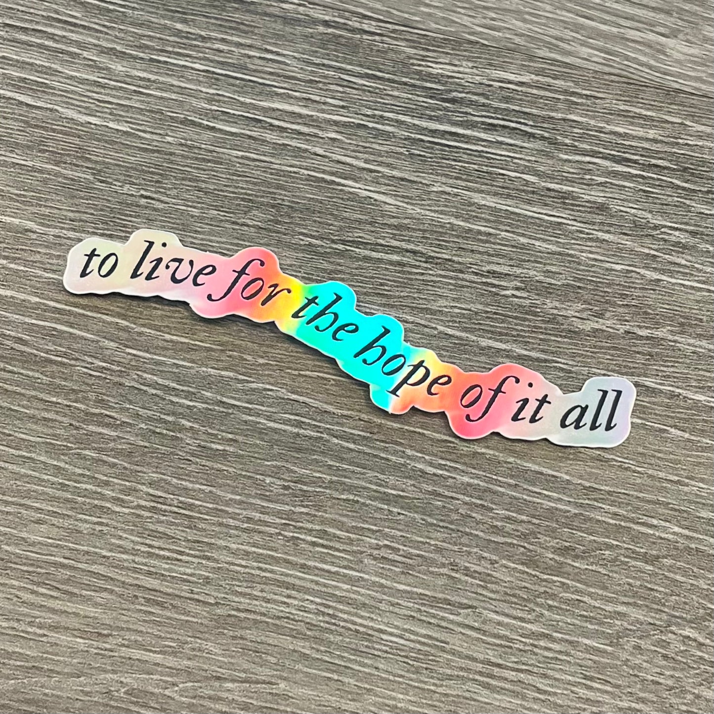 August Holographic Sticker